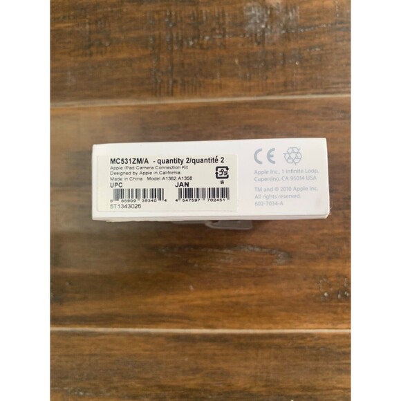 NEW Genuine OEM Apple iPad Camera Connection Kit MC531ZM/A Accessory Adapter NWT - Picture 3 of 8